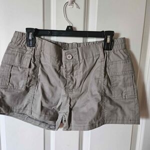 Women's Gray Cargo Shorts